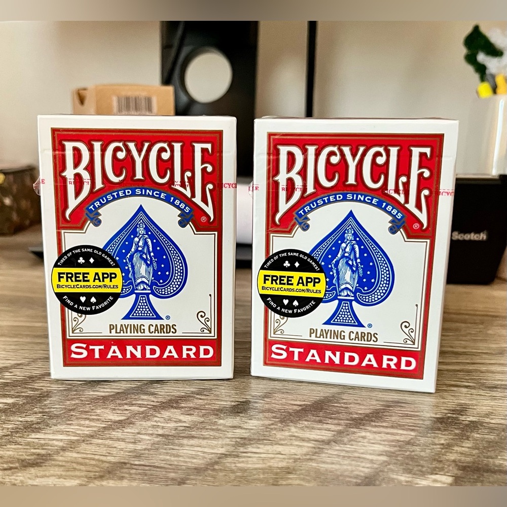 Two‎ New Red Bicycle Standard Playing Cards